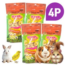 소동물 햄스터 토끼 기니피그 바나나칩 말린과일 간식, 4팩, 40g