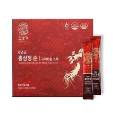 진생가 홍삼정 순 프리미엄 스틱 10g 30포, 2박스, 300g