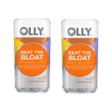OLLY 베타 the Bloat 25 캡슐 Digestive Enzyme 2통