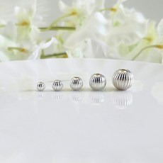 실버상회 925 실버 주름볼 4mm 5mm 6mm 8mm 10mm / 은부자재 팔찌 발찌 목걸이 만들기 재료