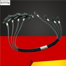 [해외] SATA 케이블 SATA3 HDD 케이지 케이블 Y8279 레노버 X31 M5 서버 4X 7PIN SATA 4X 7PIN + 15PIN 커넥터 백플레인 SATA 케이블, 상세내용표시, 37-41cm