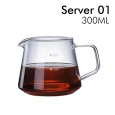 모카포트 커피포트 커피 서버 유리 포트 내열 주전자 공유 에스프레소 메이커 액세서리 600300ml 붓기, 1개, 300ML 10.25oz