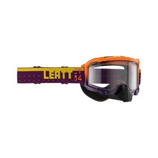 Leatt 고글 벨로시티 45 SNX 성인용 투명 렌즈가 있는 퍼플, 투명 83% Vlt 렌즈가 있는 인디고