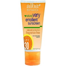 [미국직구] 알바보타니카 센서티브 워터프루프 선크림 무향 SPF30 113g 1개