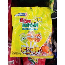 Colombina 콜롬비나 본 붐 버블팝 사워맛 막대 사탕 x12팩 Bon bon boom bubble pops sour candy 170g, 1개, 0g