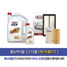 올뉴카니발 디젤 캐스트롤GTX(6L+1L)7L 엔진오일2F100-A9200