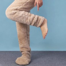 컬러인베리 플리스 수면양말 수면바지 일체형