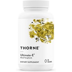 Thorne Research Ultimate-E 비타민 E 토코페롤 60캡슐, 상품선택, 1세트, 단일용량, 60정