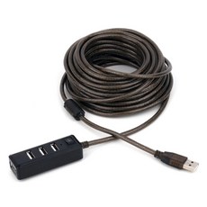 [이지넷유비쿼터스] 이지넷 USB2.0 연장 리피터 케이블 [AM-AF] 10M [허브겸용/NEXT-USB105PW/아답터포함]