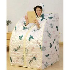 가정용 습식사우나 스팀사우나 스팀기 1인용 간이, 퍼플-5면발열+토르말린석36개+5단온도조절, 1개
