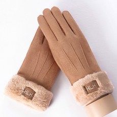 New Winter Female Warm Cashmere Three Ribs Mittens Double Thick Plush Wrist Women Touch Screen Driving Gloves|남성용 장갑|, 1개(A9), 081C pink(A9)