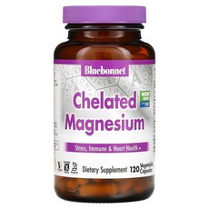 Bluebonnet (미국직배) 블루보넷 킬레이트 마그네슘 200mg 120정 Nutrition Albion Chelated Magnesium Vegetable Capsule, 1개