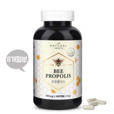 대용량 캐나다 프로폴리스 8개월분 500mg x 480캡슐 내추럴이믹스, 1개, 480정