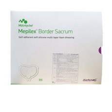 메피렉스 보더 세이크럼 Mepilex Border Sacrum 메필렉스 보더 세이크럼 16x20cm 10매 / 1Box, 1개 - 레노시겔