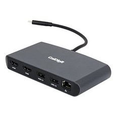 CalDigit 썬더볼트 Thunderbolt 3.0 미니 Dock-휴대용 버스 전원 .0급 비 충전 40Gbs .0얼 4K 디스플, One Color_One Size, One Color, 상세 설명 참조0