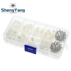 250 개/몫 50 sets/box 키트 254mm xh254 2p 3p 4 핀 커넥터 플러그 + 스트레이트 바늘 + 터미널 소켓 헤더 와이어 어댑터 y a s, 단일옵션선택개