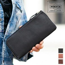 포터 소크 롱 지갑 101-06055 긴 지갑 L 자 지퍼 얇은 요시다 가방 porter