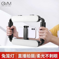 쇼츠 릴스 촬영장비 유튜브 GVM LED 핸드 조명, 1개, 상세페이지 참고, 듀얼 색온도 14인치 링
