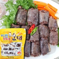 미진 맛 토종순대 500g 국내산 찰순대 야식 간식 안주 분식 냉동