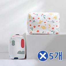 방수재질 리빙 박스-대형x5개 수납 인테리어 수납함 간절기 간절기옷 정리 공간 수납장 활용 기저귀 기저귀함 깔끔 디자인 깔끔하고 편리 깔끔한 다용도 선반, 모노 플라워 대형