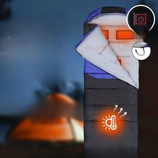 USB 온열 침낭 극동계 차박 캠핑 등산 패드, 1개, 면 포함 오렌지