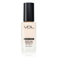 VDL 커버스테인 퍼펙팅 파운데이션 30ml V01 (17호 따뜻한 옐로우톤), 1개