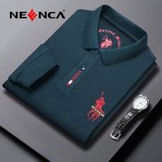 NEENCA 골프 남성 티셔츠 긴팔 티셔츠 폴라티