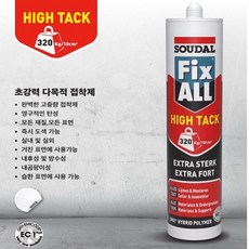 픽스올 High Tack 무취 다용도 강력접착 실리콘 백색 290ml, 1개