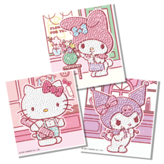 산리오보석퍼즐스티커