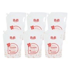 비앤비 섬유 유연제 자스민 리필 2100ML X 6개 한박스, 단품