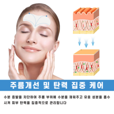 [국내배송]미간 이마 주름 패치 스팟 패치 주름개선 실리콘 콜라겐 리페어 패치, 1+1(2개), 1개 - 이미지 5