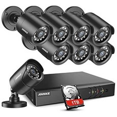 해외1440083 ANNKE 5MP Lite Home 보안 카메라 시스템 8 채널 h.265+ DVR and 8X1920TVL 1080P Outdoor IP, One Size_One Color, 상세 설명 참조0, 상세 설명 참조0