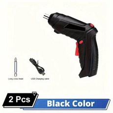 무선 전기 스크루 드라이버 세트 3.6V 충전식 전원 247 개 액세서리 포함 USB 충전 3Nm 건, 2PCS SET, 1개, 1) 2PCS SET