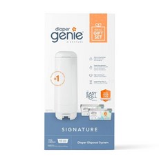 Diaper Genie 기저귀 지니 시그니처 선물세트 | 48봉지 포함 이지롤 리필 신생아 최대 2256개 보유