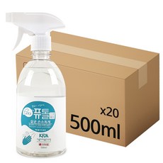 크로바 퓨톨 뿌리는 손소독제 살균소독제 500ml x 20, 20개