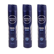 니베아 맨 쿨킥 스프레이 데오드란트, 200ml, 3개