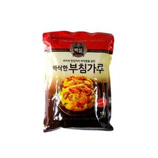 [5개 묶음]가공식품 바삭한 부침가루 1kg CJ 백설 FNDE-24743 CJ 백설 바삭한 부침가루 1kg