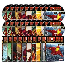 DVD 아이언맨 애니메이션 20종세트 (20disc-10DVD+10CD)-어린이를 위한 아이언맨 애니메이션