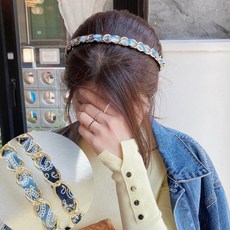 데님헤어밴드