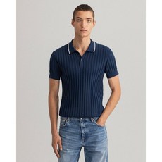 폴로케이블반팔니트