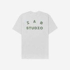 IAB Studio 반팔티 남자 여자 상의 아이앱 스튜디오 티셔츠 화이트 라이트 그린 T-Shirt White Light Green