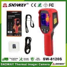 열화상카메라 SNDWAY 휴대용 열화상 카메라 SW-8120S 적외선 온도 누출 전기 PCB 수리, 1개