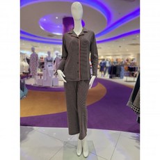 비비안 레이온 혼방 잔스트라이프 여성 파자마 세트 WP572 (413089 )