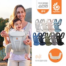 [에르고베이비 공식] 옴니 브리즈 메쉬 아기띠 택1+침받이, 오닉스블랙