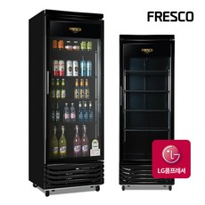 국내산 1등급 음료냉장고 LG콤프 올블랙 올레드 냉장 쇼케이스 꽃 음료수 업소용 냉장고, FRE-465RFAB