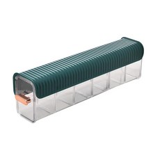 벽걸이 투명 속옷 팬티 보관함 양말 옷장 정리함 침실 수납 가정용, Green, 1개