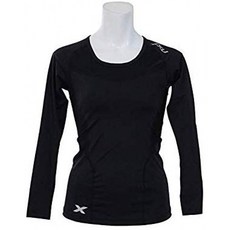 2XU레이디스 컴프레션 롱 슬리브 톱(소매가)블랙(BLK/BLK)XL