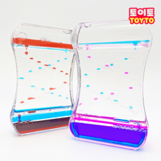 토이토 1+1 계단 젤리멍 2개 세트 오일 타이머 모래시계 기름멍 물멍, [분파+빨파] 세트