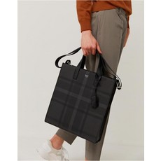 25SS [토트 백(M Size)][DAKS ESSENTIAL][닥스에센셜] 블랙 타탄체크 DBBA5E974BK