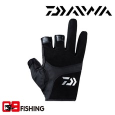 다이와 DG-8023 게임 글러브 3컷 장갑, 블랙 XL